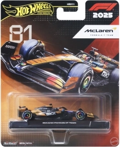 Hot Wheels premiumowy resorak Formula 1 McLaren – Oscar Piastri #81 1:64