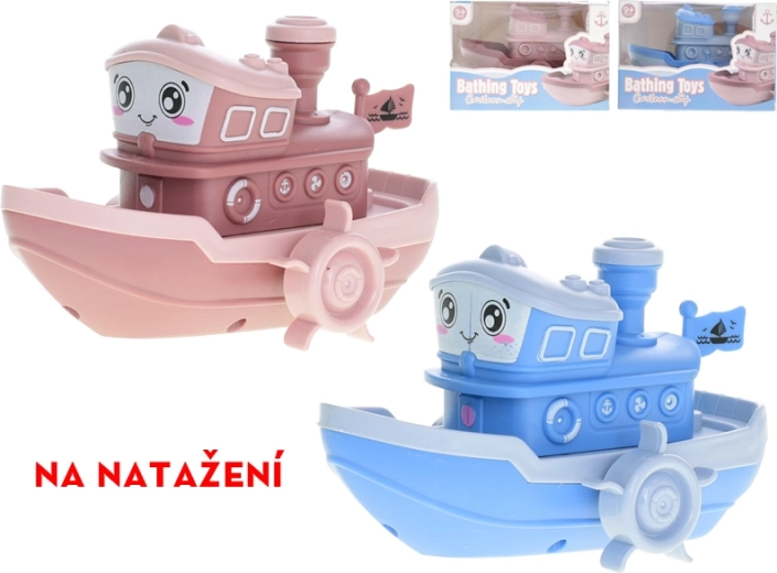 Nakręcana łódeczka do wody dla dzieci