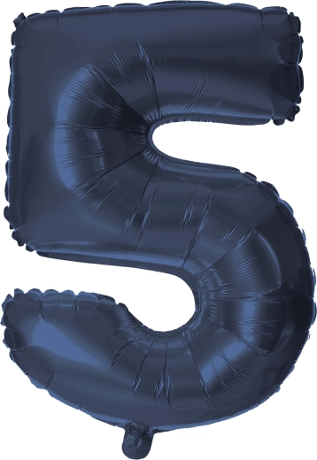 Balon foliowy TORO cyfra 5, 30 cm, niebieski