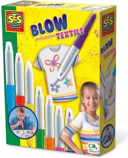 SES Creative dmuchane flamastry do tkanin blow-airbrush