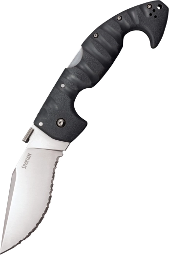 Cold Steel Spartan Serrated nóż składany ząbkowany 11,4 cm, szary, Griv-Ex, klips