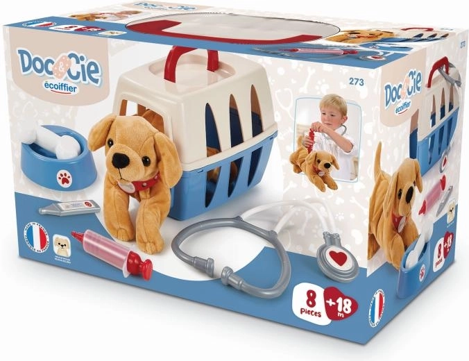 Walizeczka małego weterynarza z pieskiem