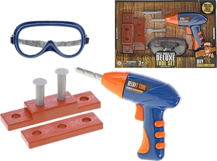 Zestaw narzędzi dla dzieci z wiertarką, 8 elementów