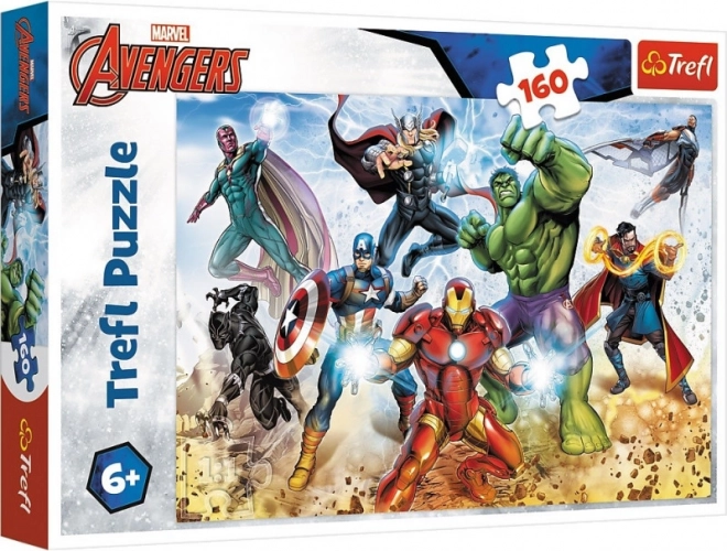 Puzzle 160 elementów – gotowi, by ratować świat DISNEY MARVEL THE AVENGERS