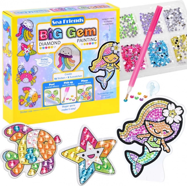 Diamentowe malowanie Sea Friends – kreatywny zestaw z motywami morskimi