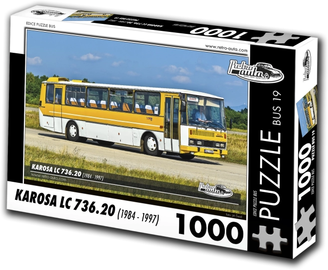 Puzzle Retro-auta Karosa LC 736.20 autobus 1000 elementów