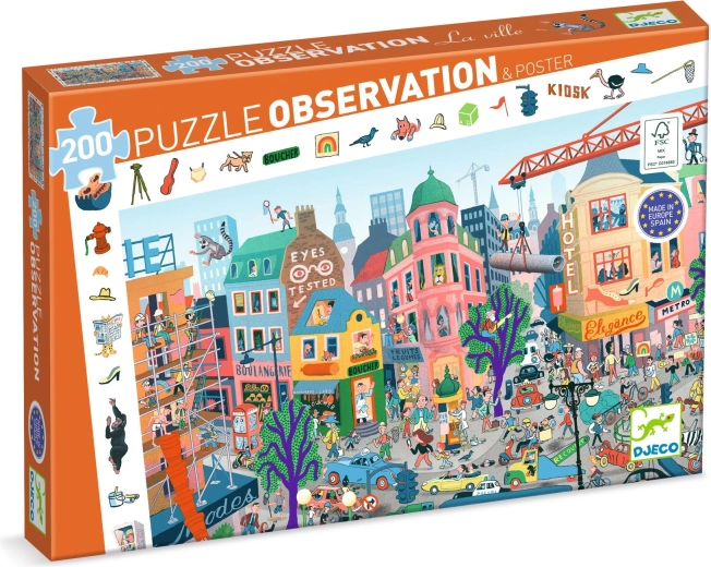 Puzzle obserwacyjne Djeco Miasto