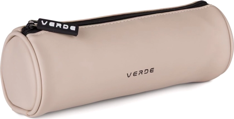 Okrągłe etui Verde mocca z PU