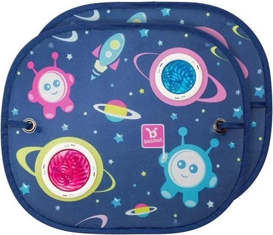 Osłona przeciwsłoneczna na okno okrągła - Space Collection 2 szt.