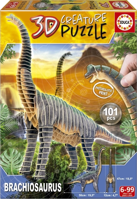 3D puzzle Brachiosaurus - 101 elementów