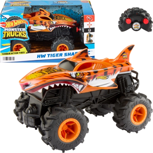 Hot Wheels Monster Trucks Tiger Shark RC zdalnie sterowany