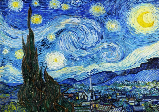 Puzzle Vincent Van Gogh: Gwiaździsta noc 1000 elementów