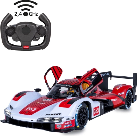 Samochód RC Porsche 963 LMDh w skali 1:14, czerwony