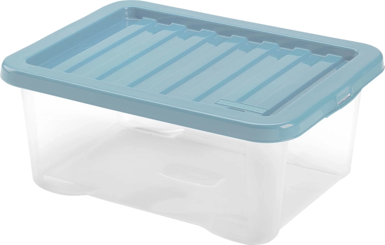 Plastowy pojemnik do przechowywania z pokrywą HEIDRUN Quasar 18 l
