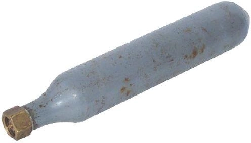 Opakownie zamykana bombiczka CO2 do kywety z zaworem iglicowym