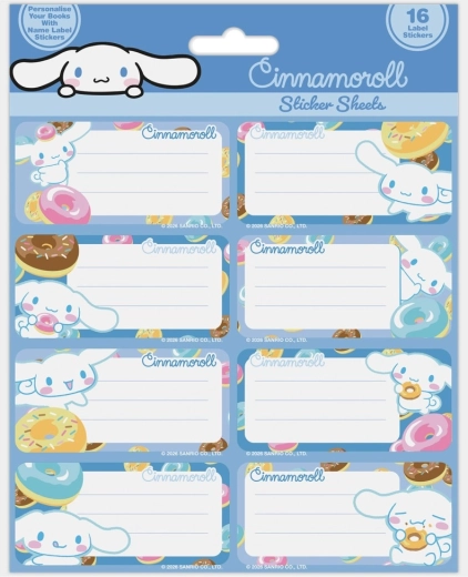 My Melody – naklejki z imieniem na zeszyty