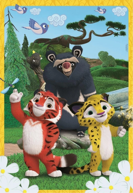 CLEMENTONI Puzzle Leo i Tig 104 elementy