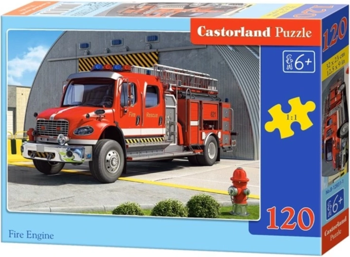 Puzzle dla dzieci Wóz strażacki, 120 elementów