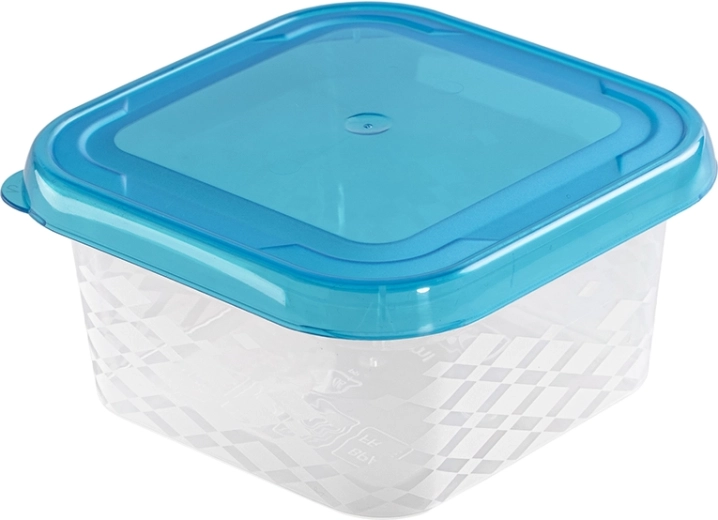 Blue Box kwadratowy pojemnik na żywność 0,25 l niebieski