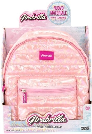 Plecak Girabrilla jasnoróżowy 22 cm