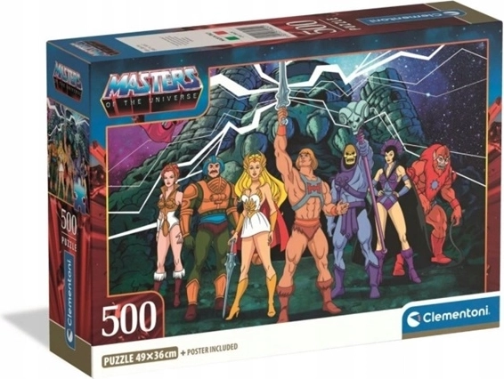 Clementoni kompaktowe puzzle 500 elementów Masters of the Universe
