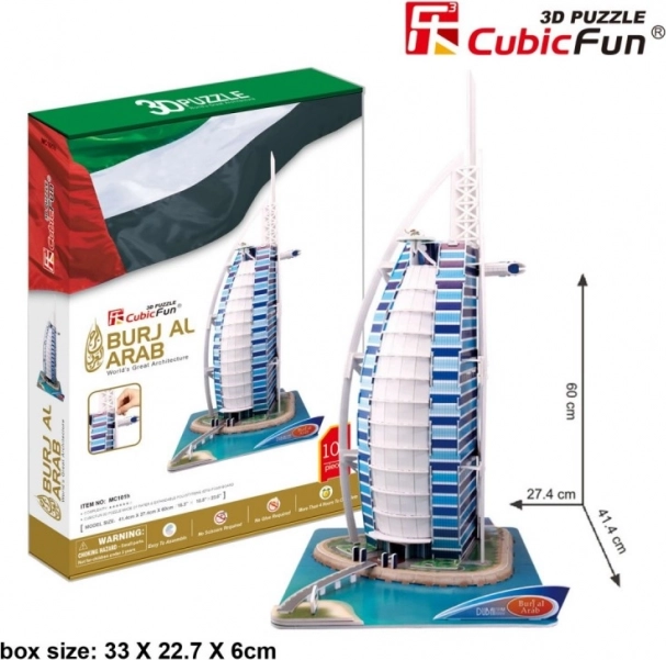 CubicFun puzzle 3D Burj al Arab, 101 elementów