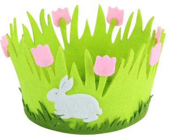 Filcowy koszyk wielkanocny TORO 14 cm, mix motywów