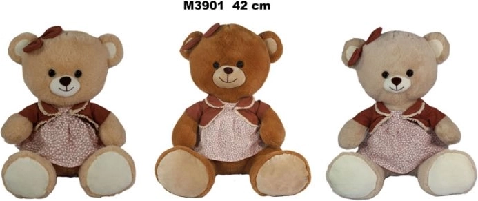 Pluszowy miś w sukience 42 cm - 1 sztuka