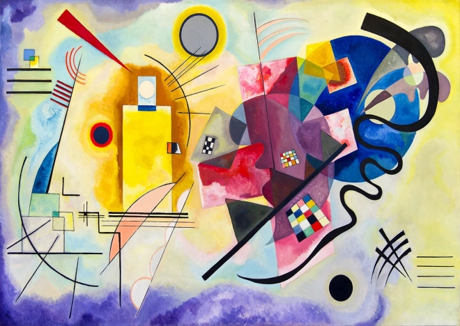 Puzzle Vassily Kandinsky Żółty, czerwony, niebieski 1000 elementów