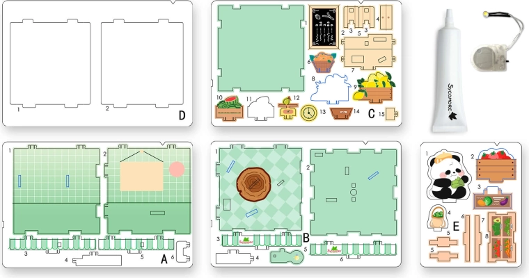 Świat chibi – mini box z pandą - 1 szt.