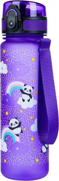 Butelka tritanowa na napoje z motywem pandy i tęczy 500 ml