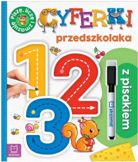 Cyferki dla przedszkolaków z pisakiem – piszę, liczę i ścieram