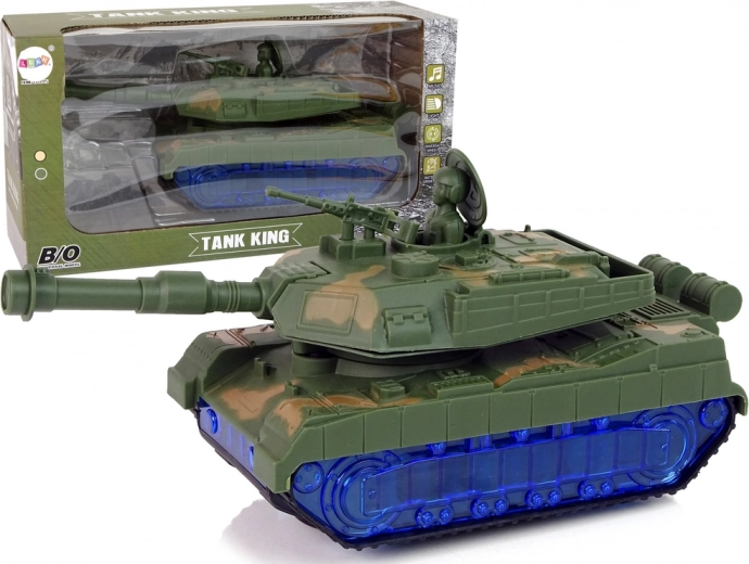 Wojskowy czołg Moro Sound Niebieskie Diody