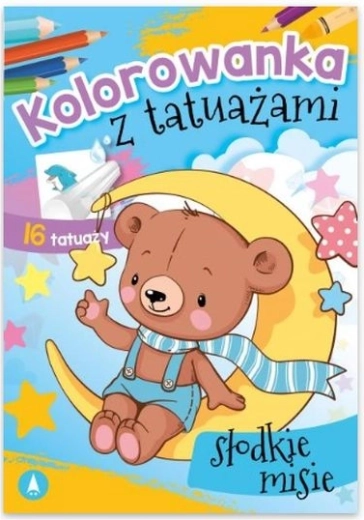 MISIOtattoo słodkie misie – kolorowanki i zmywalne tatuaże