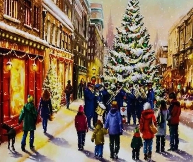 Norimpex Malowanie po numerach przy choince 40 × 50 cm