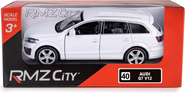 Metalowy model RMZ City Audi Q7 V12 1:40 biały