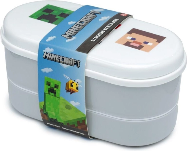 Pudełko na lunch ze sztućcami Minecraft