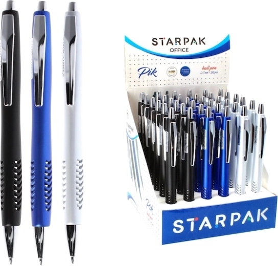 Wysuwany długopis do szkoły i biura, 0,7 mm (3 kolory) – 1 sztuka