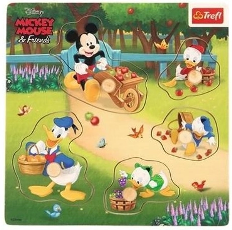 Trefl mini drewniane puzzle Mickey Mouse
