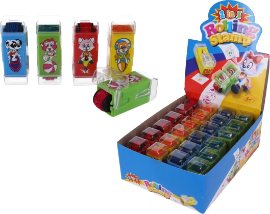 Stempel 2w1 dla dzieci – stempel i roller ze zwierzątkami