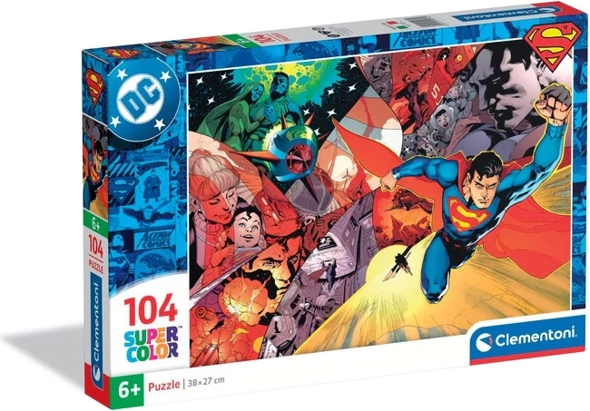 Puzzle 104 SUPERMAN dla dzieci