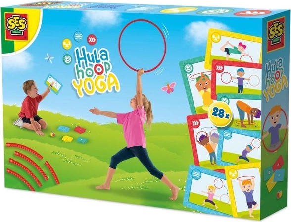 SES hula hoop do jogi z kartami i kostką