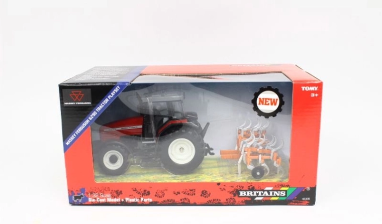 Britains Massey Ferguson 6290 traktor z kultywatorem 1:32