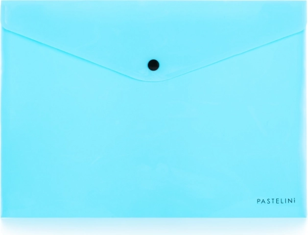 Koperta z zatrzaskiem A4 PASTELINI niebieska
