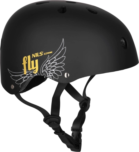 Kask NILS Extreme FLY matowy czarny – L (58–61 cm)