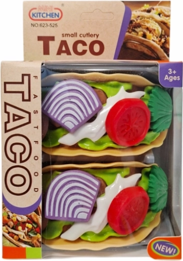 Zestaw kuchenny z plastikowymi tacos dla dzieci