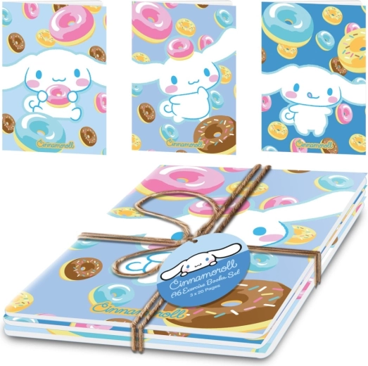 Cinnamoroll zestaw zeszytów A5 (3 szt.)