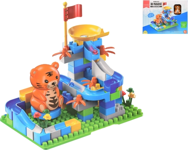 Klocki z torem i zwierzątkiem, 87 elementów