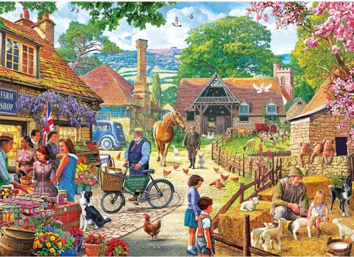 Puzzle Gibsons Targ farmerski 1000 elementów