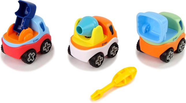 Zestaw konstrukcyjny 3 autek ze śrubokrętem